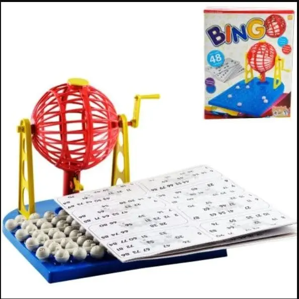 Bingo com 48 Cartelas e Dispenser de Bolinhas
