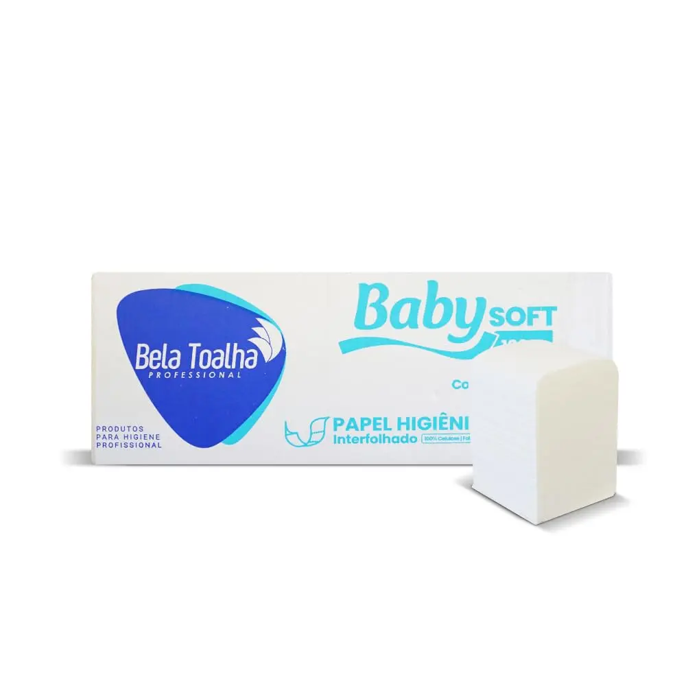Papel Higiênico Interfolhado Cai-Cai folha simples Baby com 10.000 folhas - 1