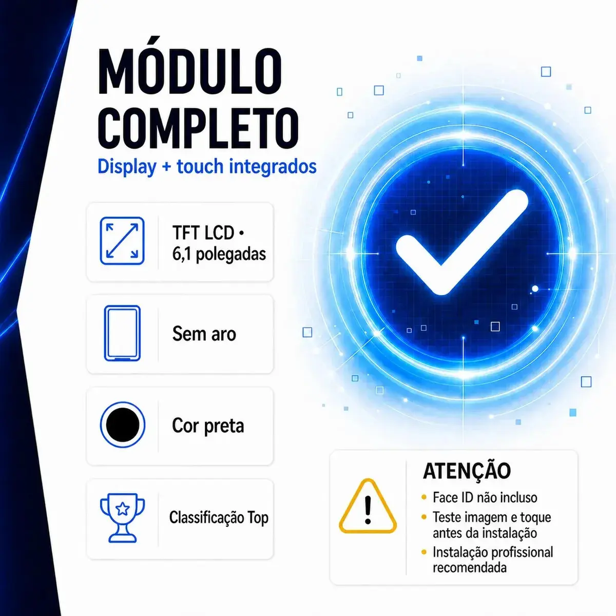 Tela Compatível iPhone 12/12 Pro Top + Brinde / Frontal Display Lcd Touch Módulo 4 STORE PREMIUM thumbnail 3