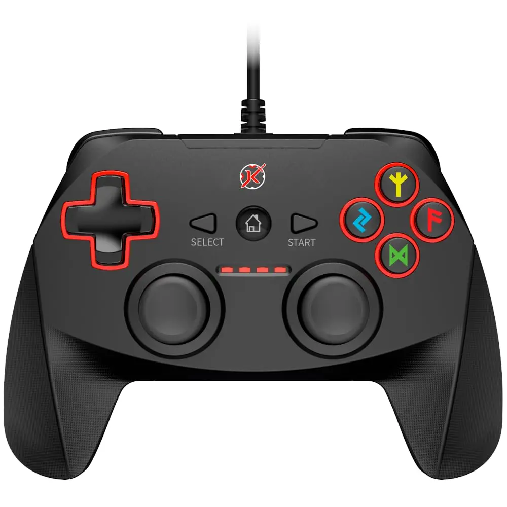 Controle Gamer Kalkan Dagaz RGB Preto USB KLK00001 - 1