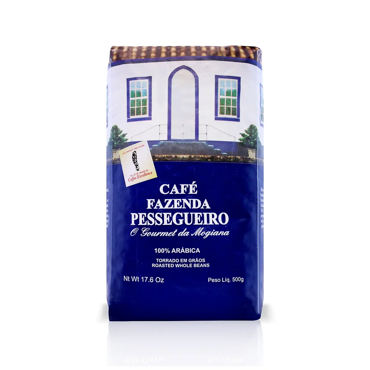 Café em Grãos Gourmet Café Fazenda Pessegueiro, 100% Arábica, Baixa Acidez 500g