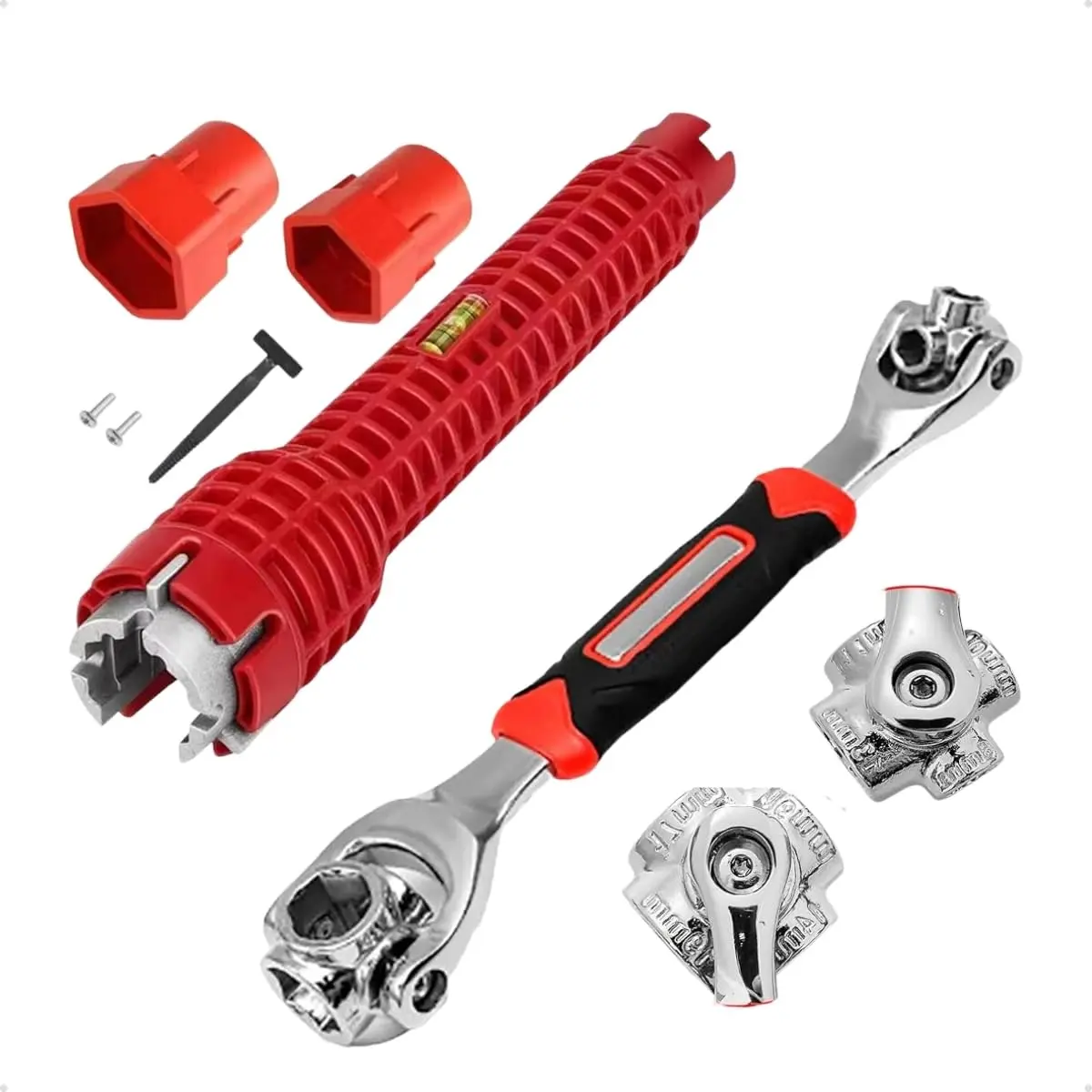 Chave Tigre Universal De Boca 48 Em 1 Combinada Soquete 360 Multiuso Universal de Boca, Reparo de casa e Carro,Combinada (Kit Chave Boca Soquete 48 Em 1 + Chave Multiuso Torneira)