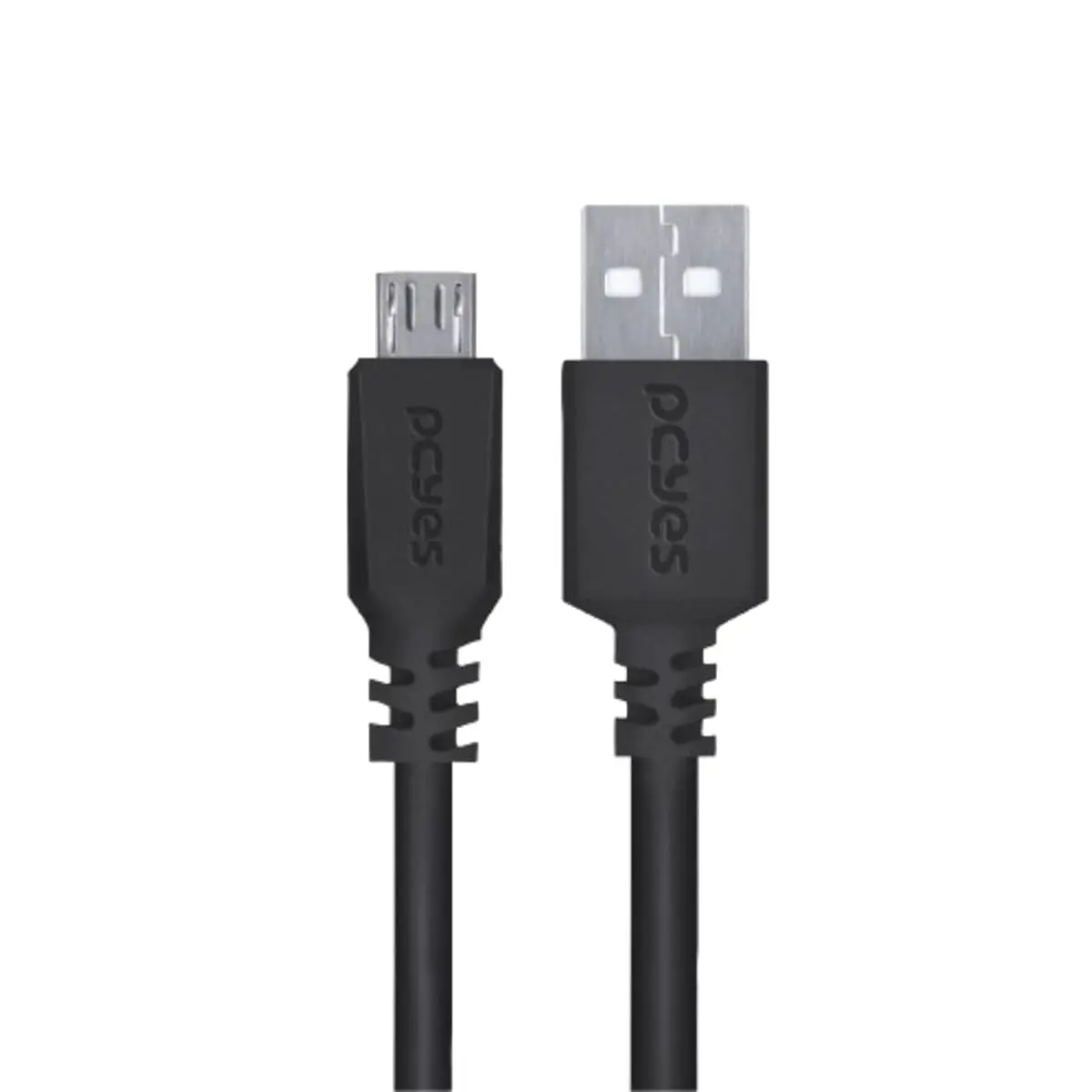 CABO PARA CELULAR SMARTPHONE MICRO USB PARA USB A 2.0 2 METROS PRETO - PMUAP-2 - PCYES