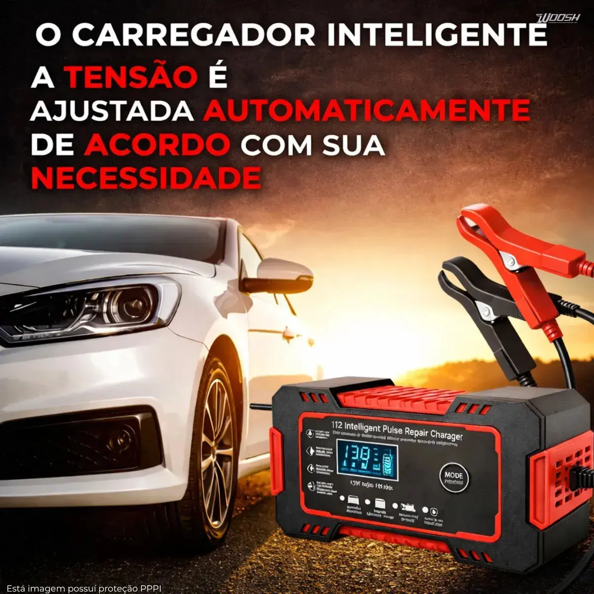 Carregador Inteligente De Bateria Automotiva 12v 6a Bivolt Recupera Baterias 4ah A 100ah Todos Veículos Moto Carro Caminhão Barco Woosh thumbnail 2