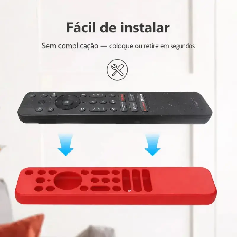Capa Para Controle Remoto LG Magic MR25GA de Silicone Premium Preto Brilha no Escuro thumbnail 7