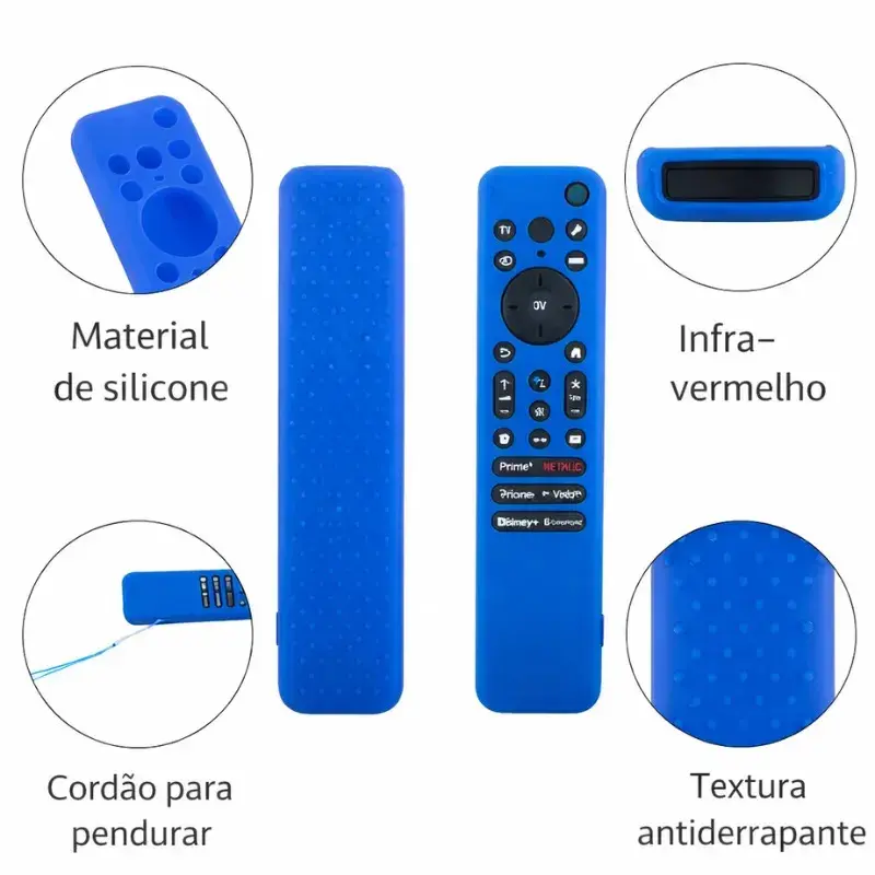 Capa Para Controle Remoto LG Magic MR25GA de Silicone Premium Preto Brilha no Escuro thumbnail 9