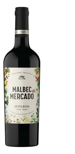 Vinho Tinto Argentino Santa Julia Malbec Del Mercado - Orgânico
