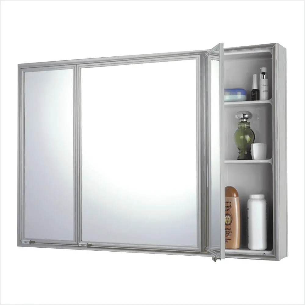 Espelheira Trio Silver Sobrepor 71cm X 48,5cm X 11,0cm Silver