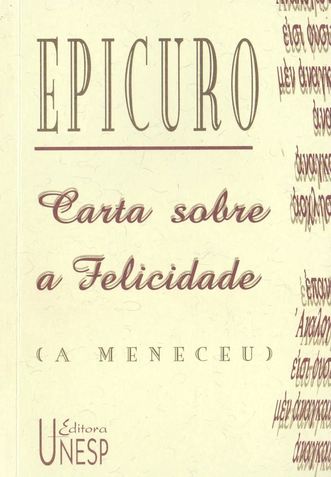 Carta sobre a felicidade (a Meneceu)