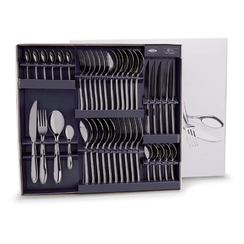 Brinox - Faqueiro Lyon 42 Peças Lyon - Aço Inox