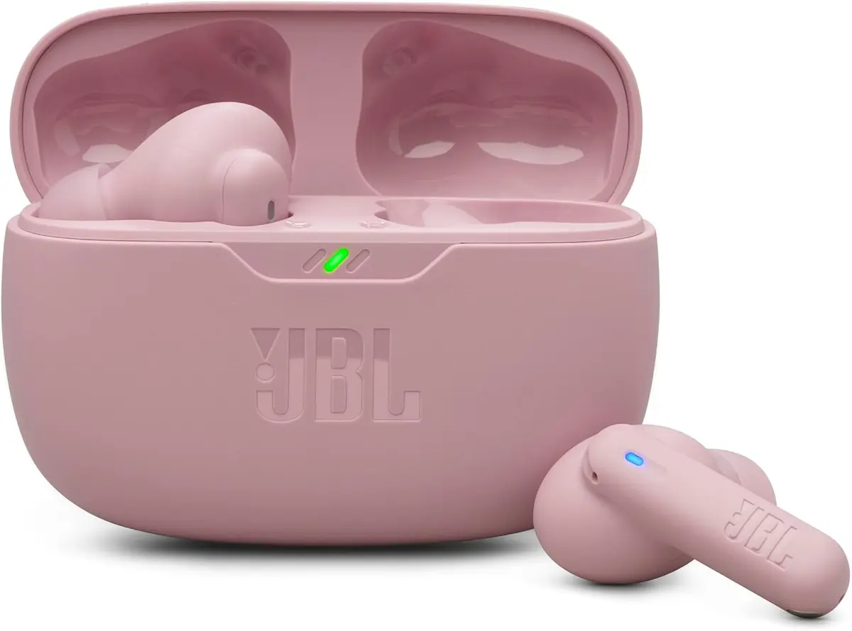 JBL, Fone de Ouvido Sem Fio, JBL, Bluetooth, Wave Beam 2, Intra Auricular, Sem Fio, Resistente À Água e Poeira - Rosa