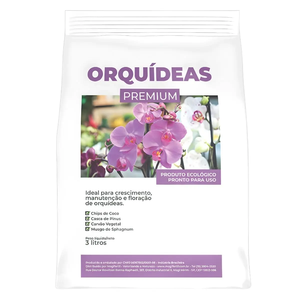 Substrato Para Orquídeas Premium 3 Litros - 1