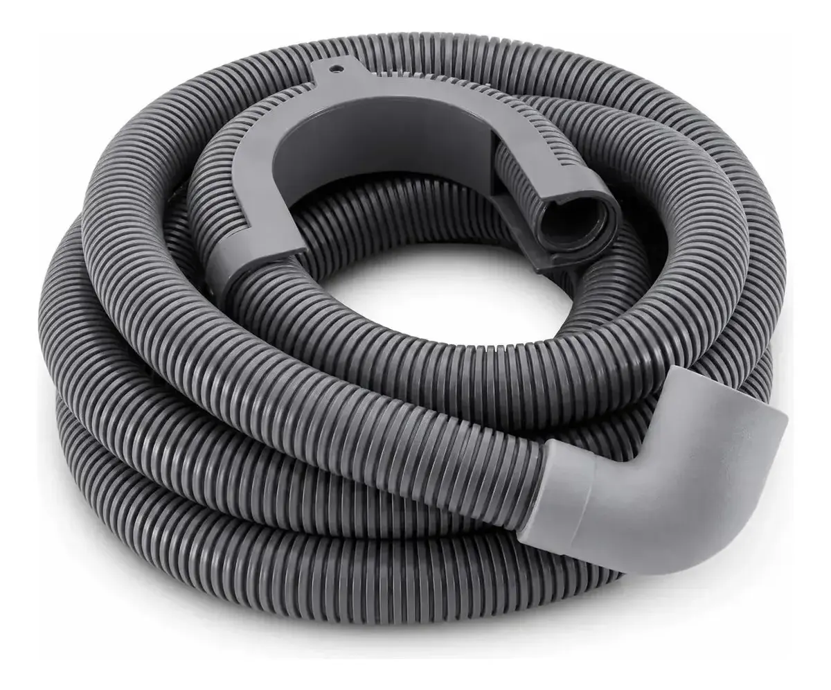 Mangueira Saída de Máquina 1,40 Metros Boca Curva 28mm com Suporte