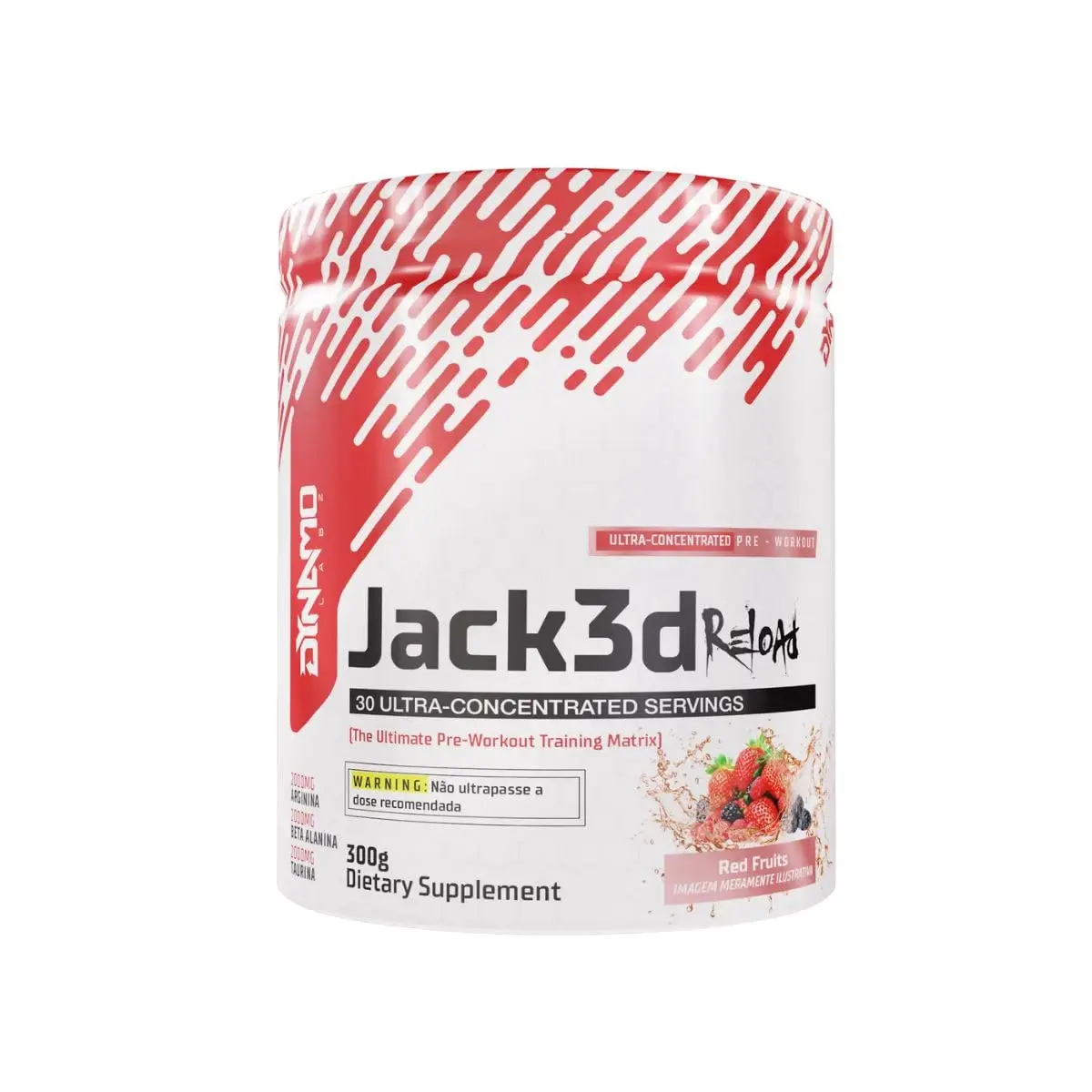 Pré Treino JACK3D Reload 300g Dynamo Labz (Frutas Vermelhas)
