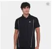 Camisa Polo Fila Match Masculina - Preto+Branco - 1