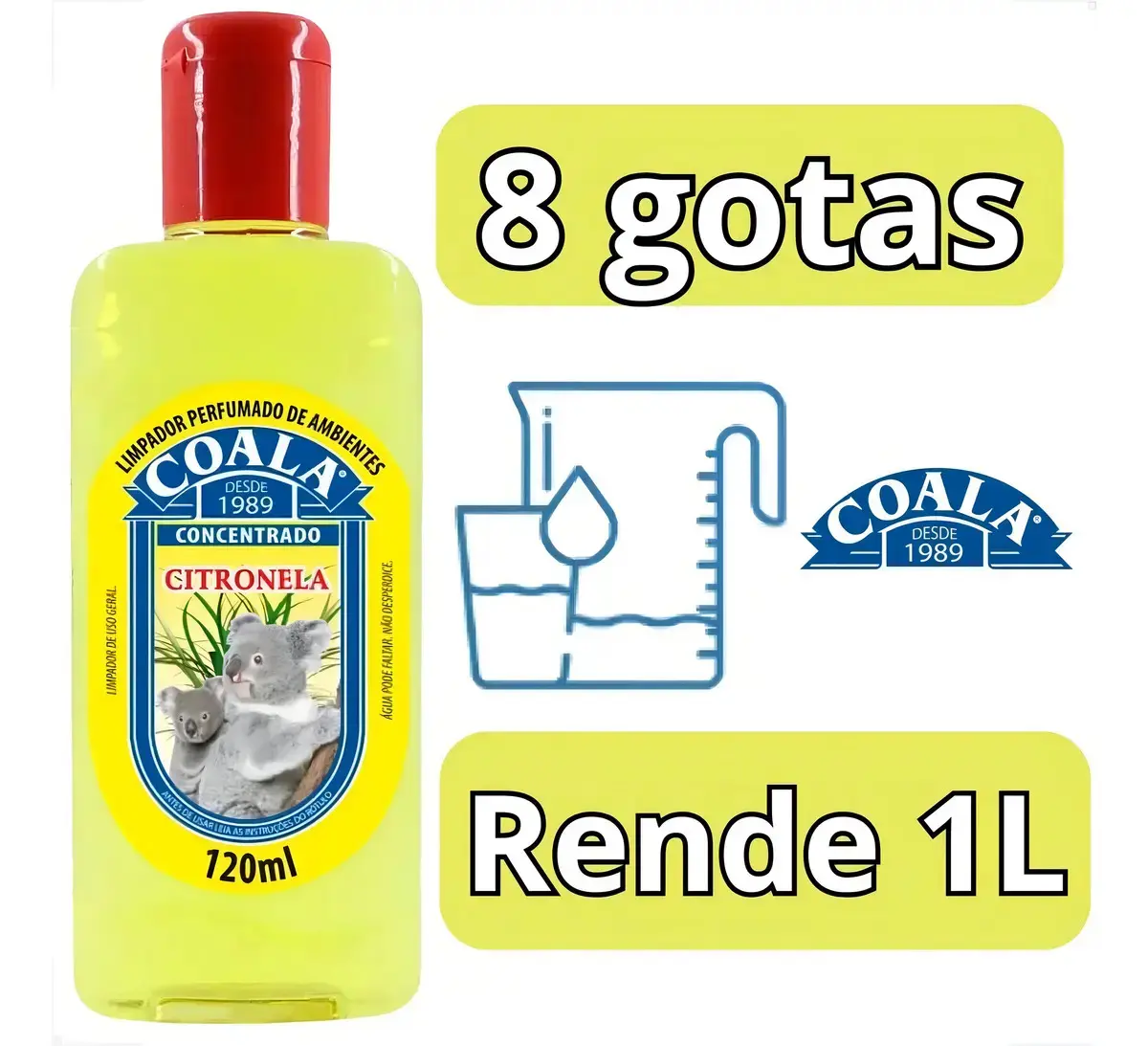 Limpador Perfumado de Ambientes Coala - Citronela - 120 ml thumbnail 4