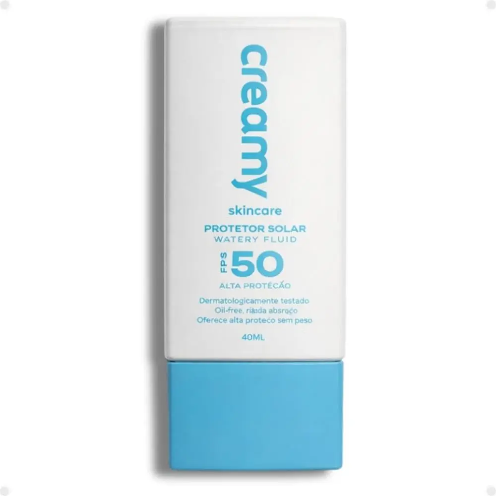 Creamy | Protetor Solar Watery Fluid FPS50 | Efeito Matte | 63,6g | Efeito Matte
