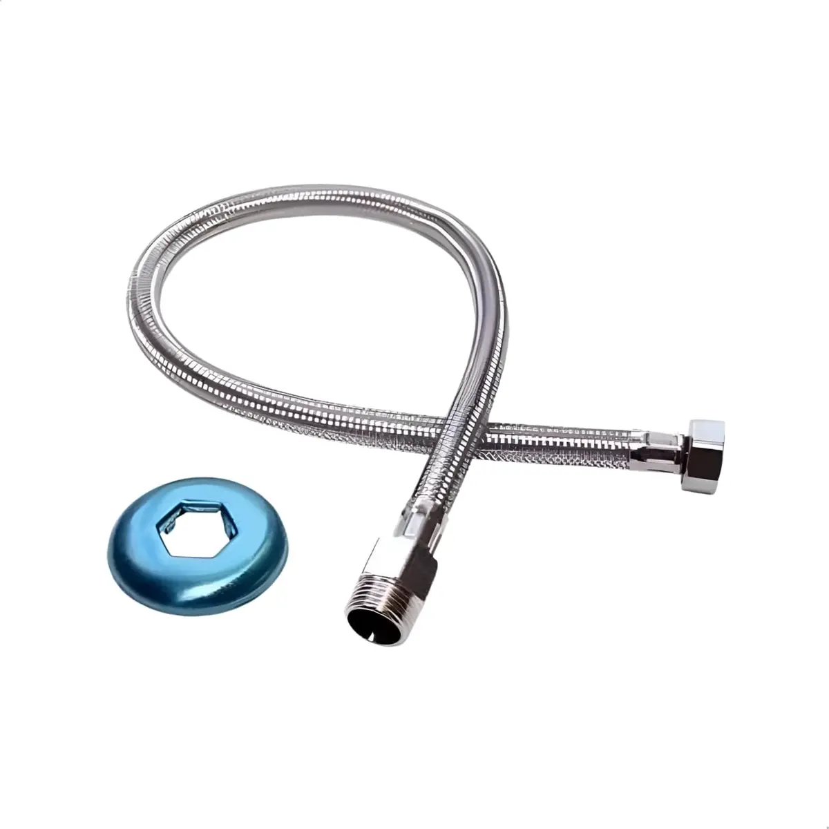 SOFTINOX Mangueira Engate Flexível Aço Inox 60 Cm 1/2 Entrada - 1