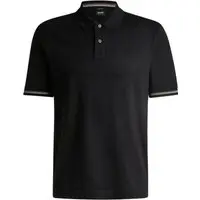 Polo Regular Fit Em Algodão Mercerizado Com Listras