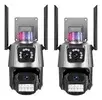【R$129 cada】Kit 2 Câmera Segurança Ip Wifi P11-qq6 Lente Dupla 6mp App Icsee Cor Preto - 1
