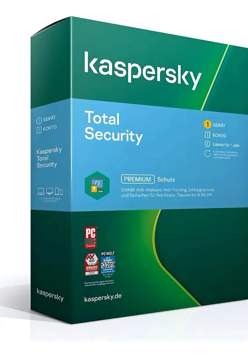 Kaspersky Total Security 5 Dispositivos 1 Ano - 1