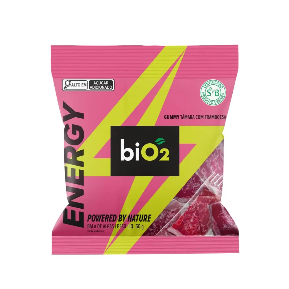 biO2 Energy Gummy Tâmara e Framboesa 60 g - 1