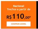 Promoção Gol. Trechos Nacionais a partir de R$ 110