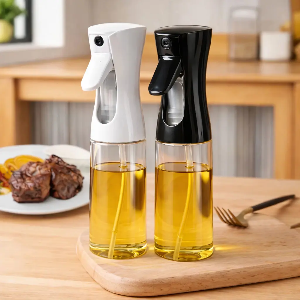 Spray Borrifador de Azeite Pulverizador automático para cozinha de vidro água Óleo Vinagre - 1