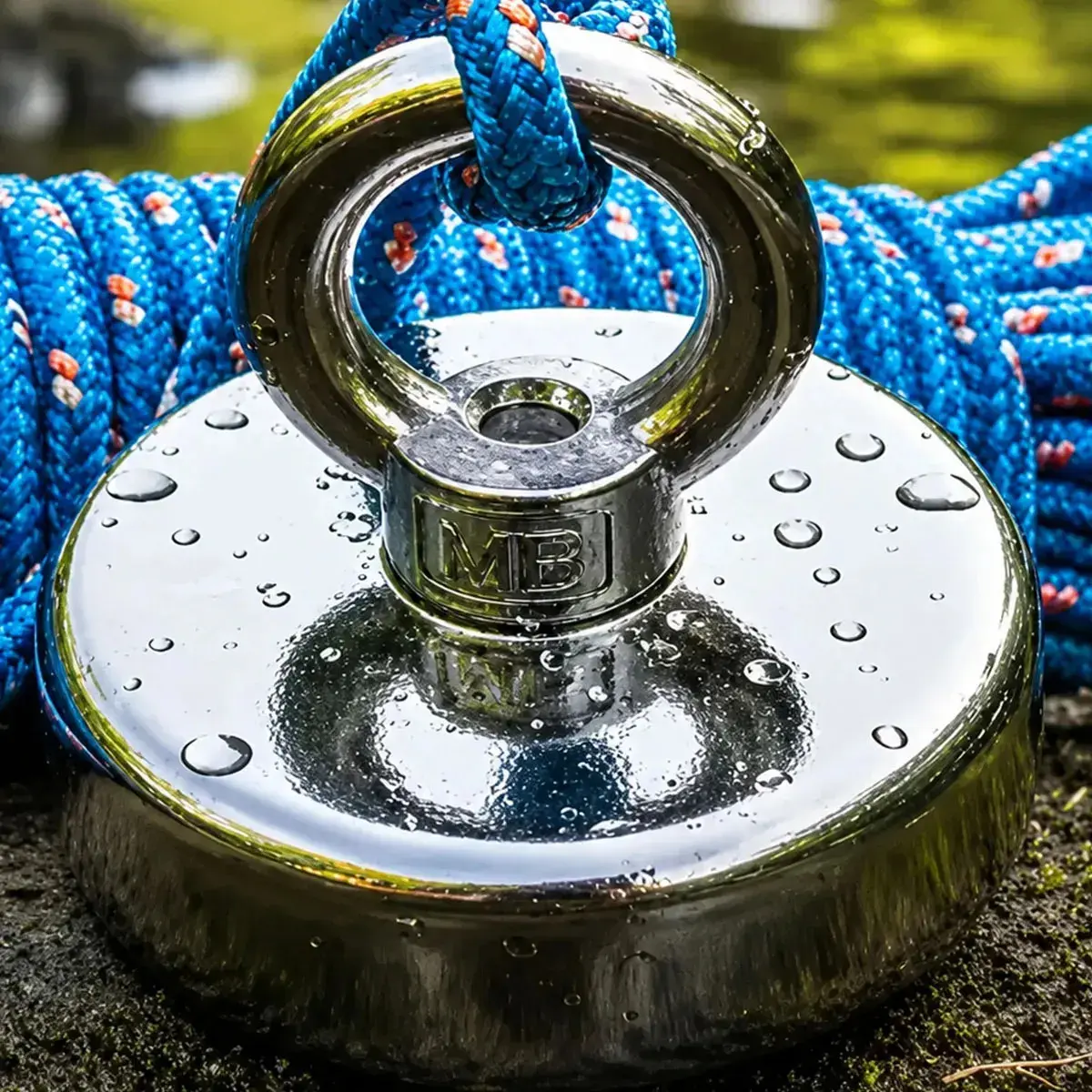 Ímã neodímio para pesca magnetica até 110kg de tração