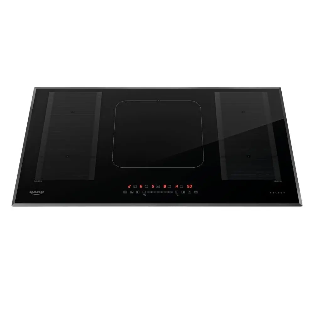 Cooktop de Indução 5 Bocas Dako Select 220v Preto Com Zonas Flexíveis