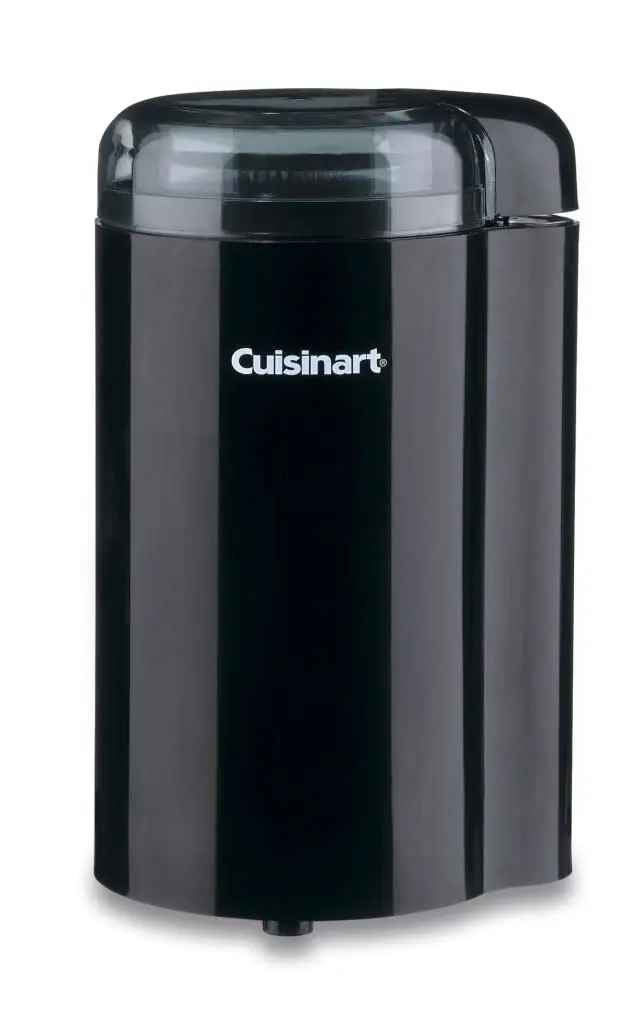 Cuisinart Moedor de café DCG-20BKN, interruptor liga/desliga com intertravamento de segurança, lâminas de aço inoxidável e tigela fácil de limpar com tampa, capacidade de 70 g – suficiente para 12