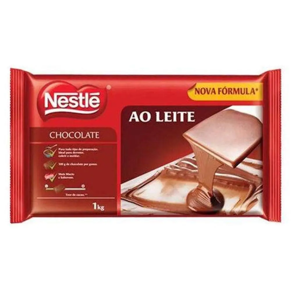 Barra de Chocolate ao Leite NESTLɮ 2,1kg