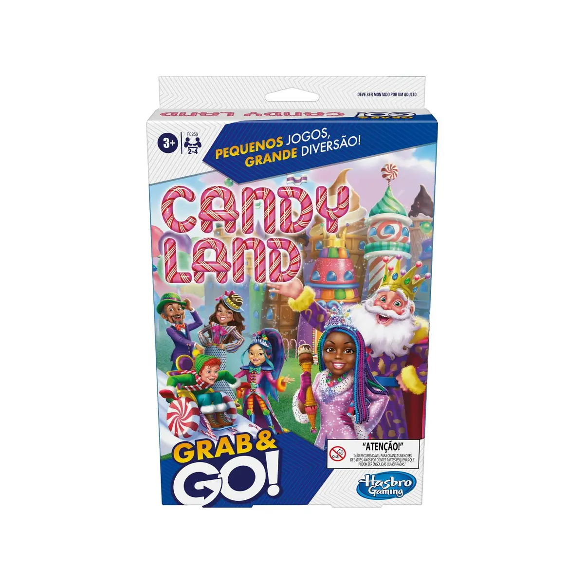 Hasbro Games, Jogo de Tabuleiro Portátil, Candy Land Grab And Go - Jogo para Adultos e Crianças, 2 a 4 Jogadores - A partir de 3 Anos - 1