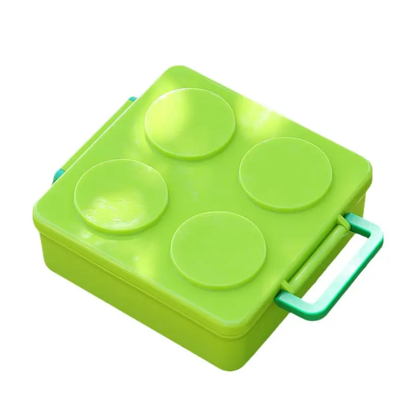 Sinovoe Marmita Lunch Box Verde 2 Compartimentos 2100ml + 1800ml Plástico PP Vedação Silicone
