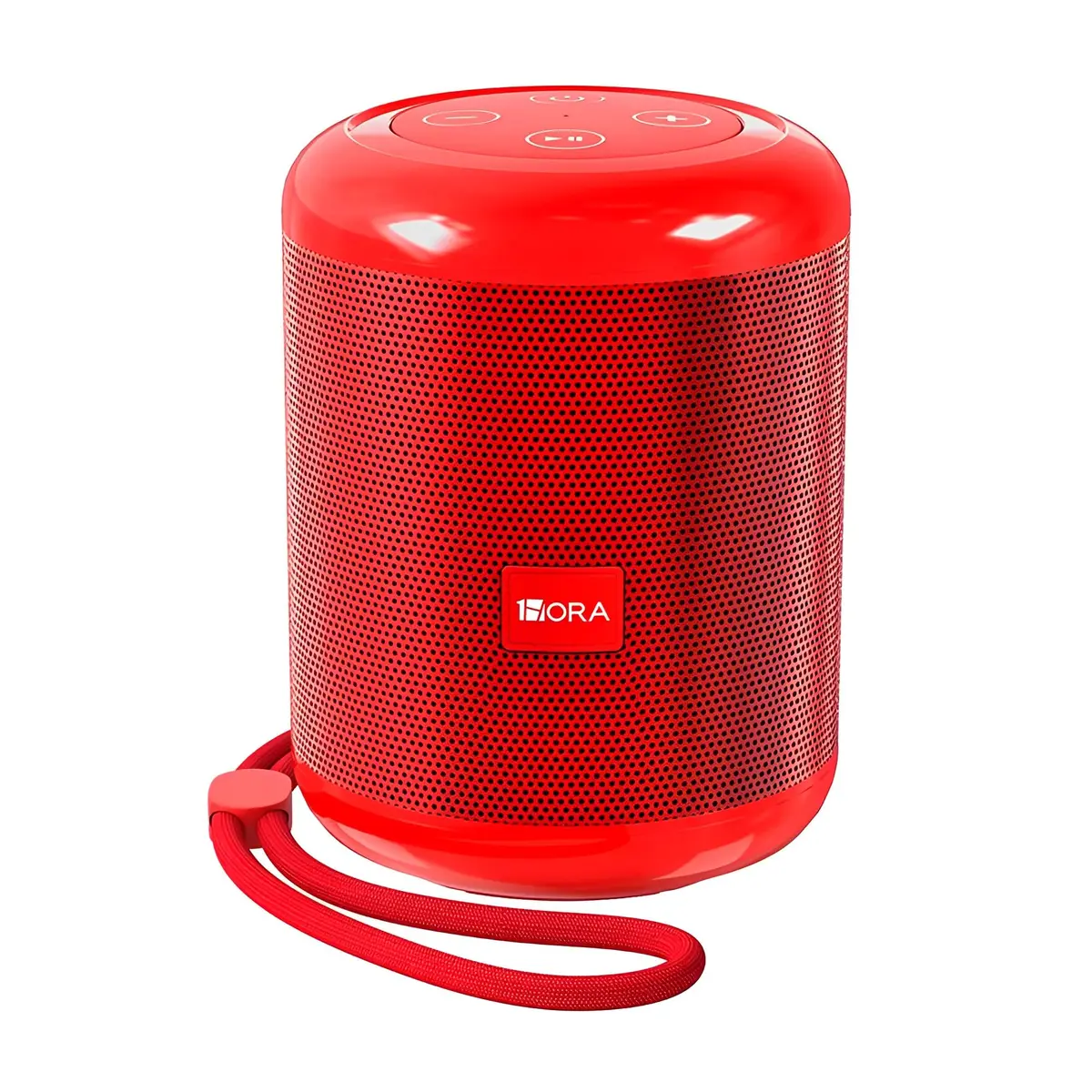 Caixa de Som Portátil 1Hora, Alto-falante Bluetooth Portátil Vermelho, Ideal para Música em Movimento, Ampla Compatibilidade