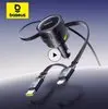 Carregador Veicular BASEUS com Dois Cabos USB Tipo C Retráteis + Duas Saídas Tipo A e C, 90W, PD e 360° - 1