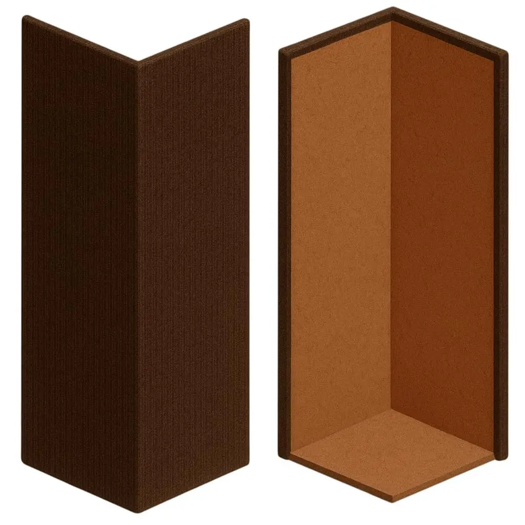 Kit 2 Arranhadores de Canto para Gatos para Sofá e Cama Box(MARROM) | Kit com 2 protetores de canto em carpete para sofá e cama box, oferecendo ao gato uma área própria para arranhar