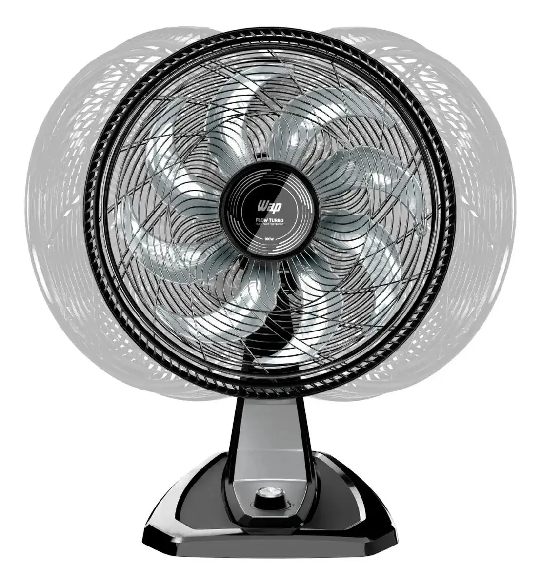 Wap Flow Turbo WV01PR 2 em 1 - 50 cm - 60 - Preto Cinza - Plástico - 8