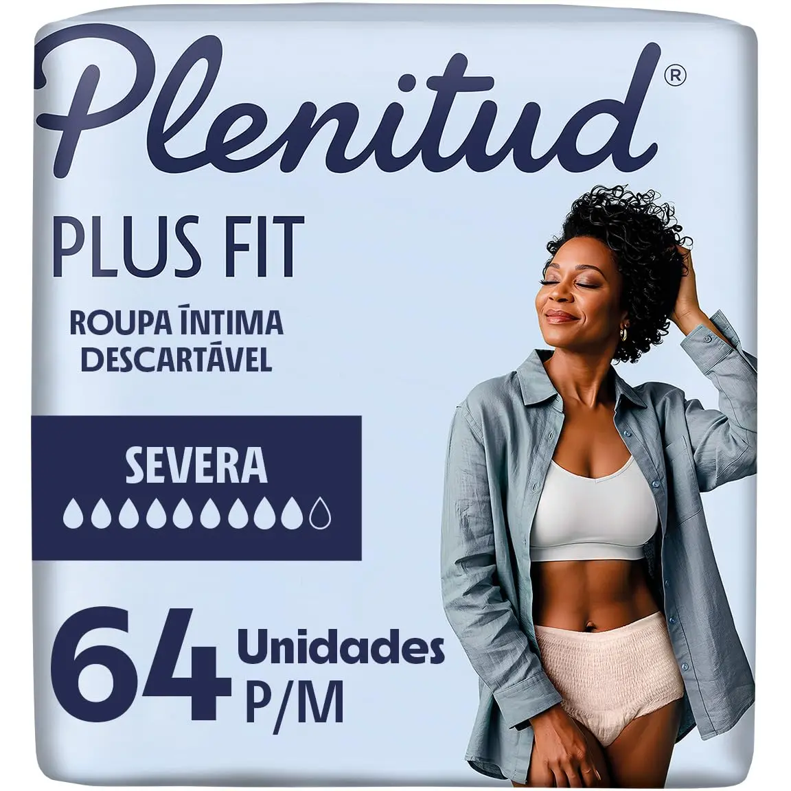 Roupa Íntima Plenitud Plus para Incontinência P/M - 64un