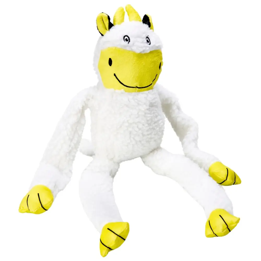 Brinquedo Vaca Chalesco para Cães – Pelúcia Interativa para Brincadeiras, Pertence a Família do Macaco.