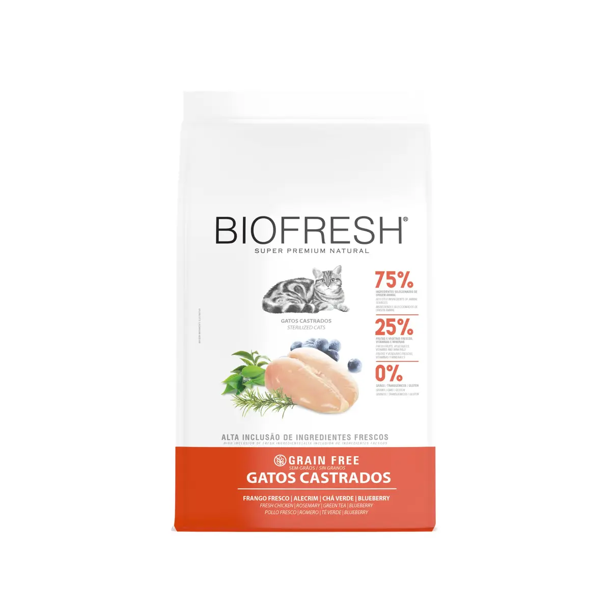 Ração Biofresh Gatos Castrado Frango - 1,5kg - 1