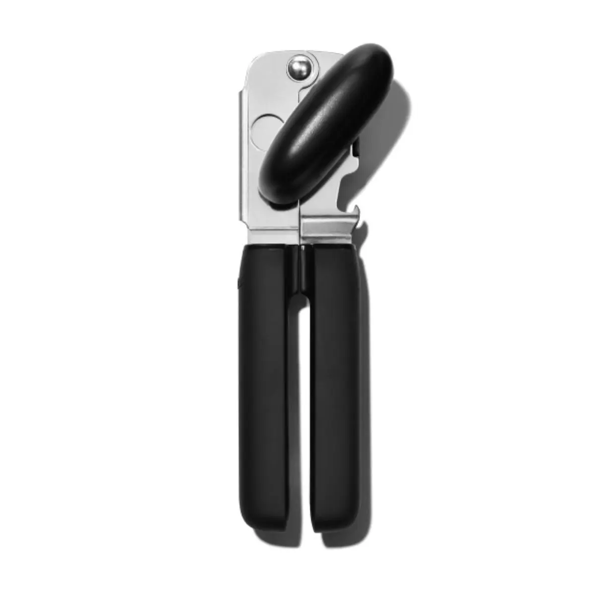OXO Abridor de latas manual com cabo macio Good Grips | Alça macia ergonômica, operação suave, ideal para artrite ou mãos fracas, ferramenta de cozinha para idosos