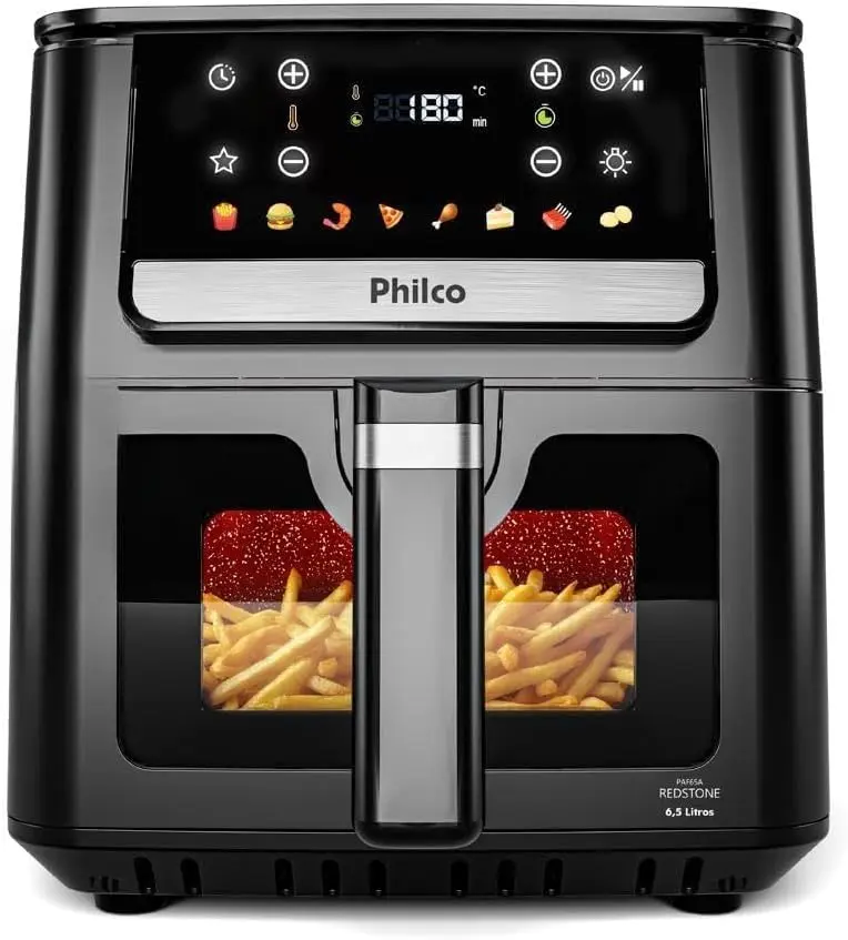 Air Fryer Philco 6,5L Visor Glass 1700W PAF65 127V