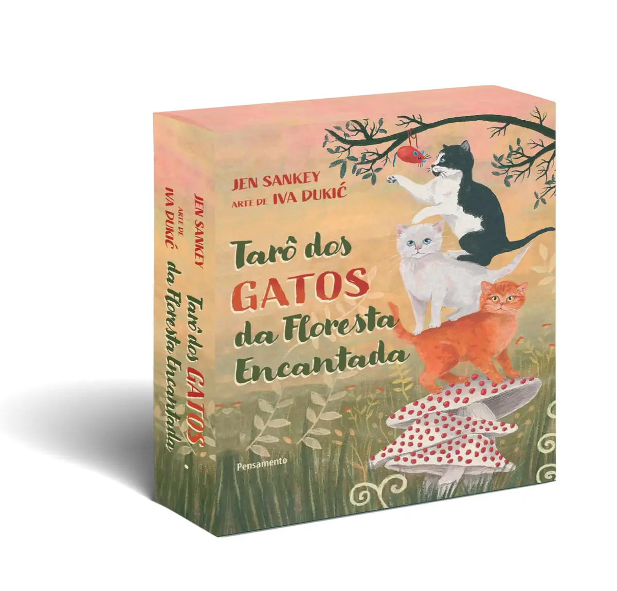 Tarô dos gatos da floresta encantada - caixa com livro + 78 cartas