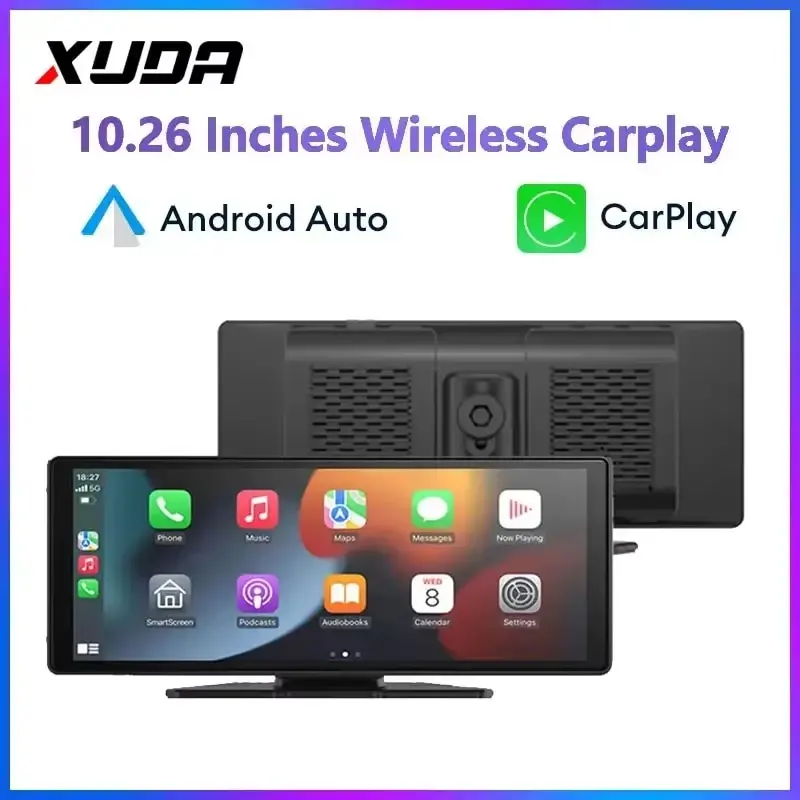 Xuan universal 10.26 Polegada rádio do carro multimídia wifi player de vídeo sem fio carplay & android auto para apple ou android mp5 player - 1