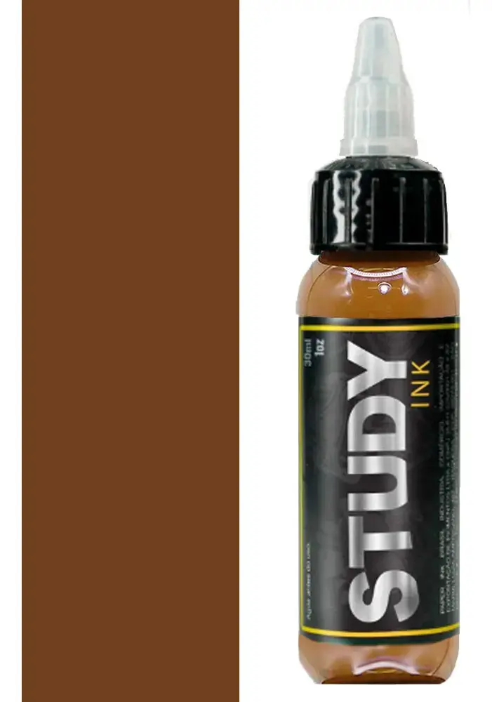 Tinta Inkerz Study Tattoo Tatuagem 30ml Diversas Cores Cor Marrom-claro - 1