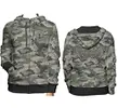 Moletom com Capuz Camuflado Verde M - 5005 - 1