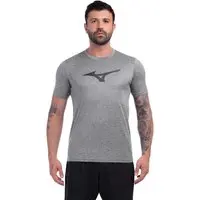 Camiseta de Corrida Mizuno Run Spark Mescla Masculina P Preto