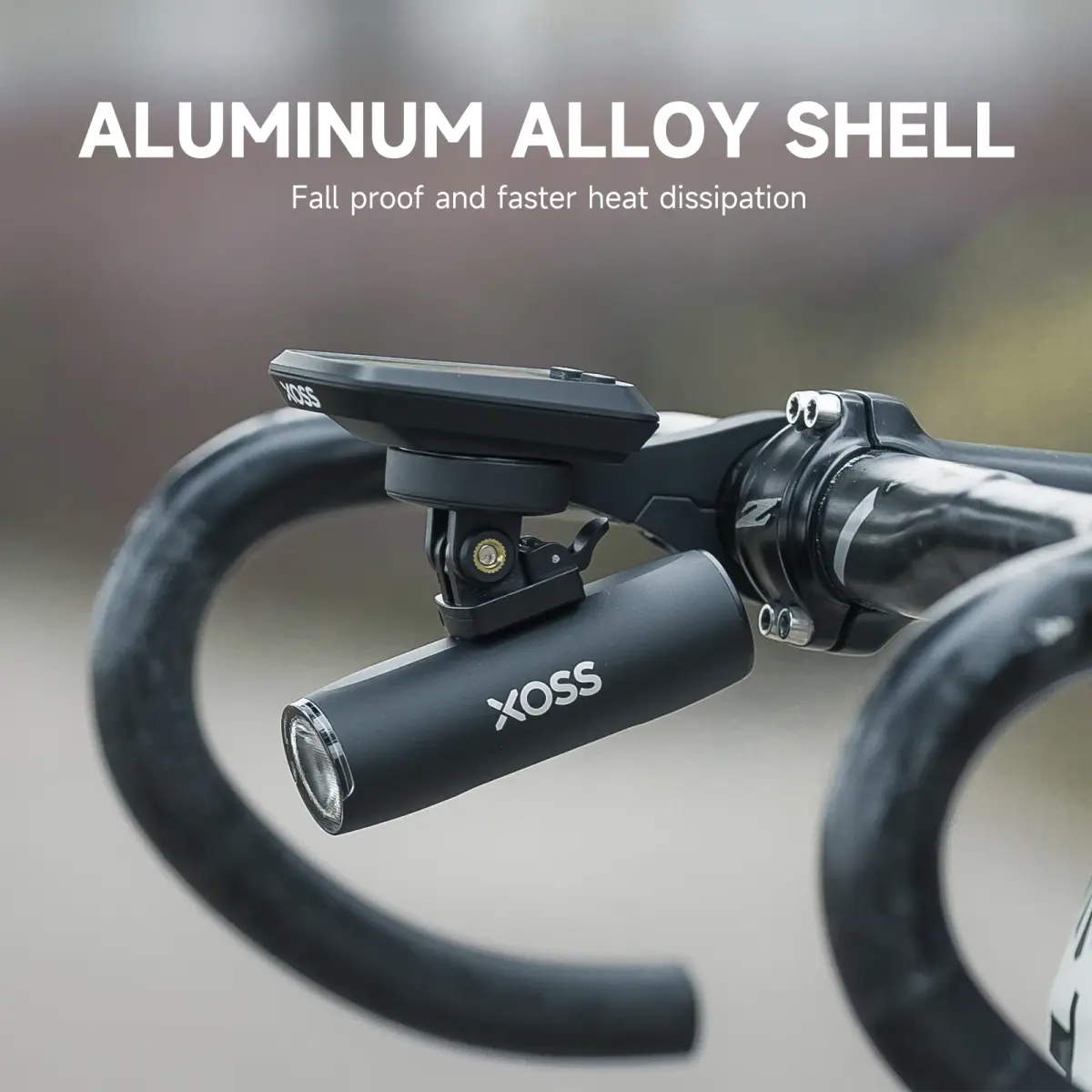 XOSS XL400/800/1200 luz frontal de alumínio para bicicleta recarregável mtb lâmpada frontal faróis acessórios de bicicleta