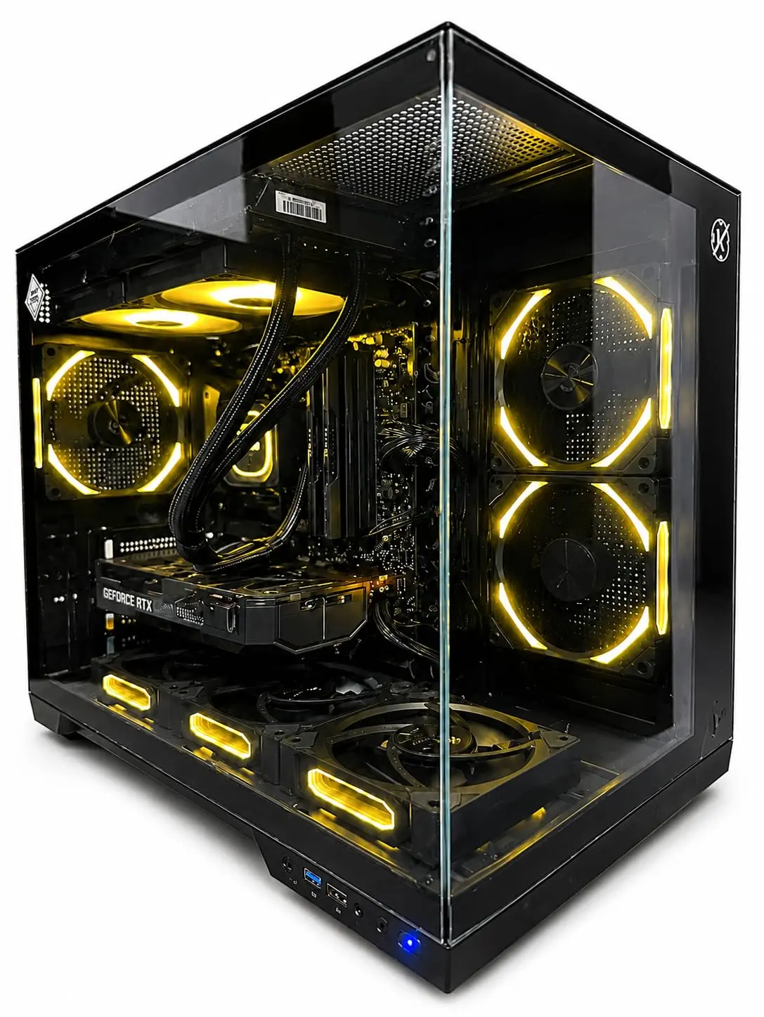 A&A TECH PC Gamer AMD Ryzen 7 5700X, RTX 5060 8GB, 32GB DDR4, SSD NVMe 1TB, Water Cooler 240mm ARGB, 6 Fans ARGB Sincronizados, WiFi, Bluetooth, Windows 11 Ativado – Alta Performance para Jogos